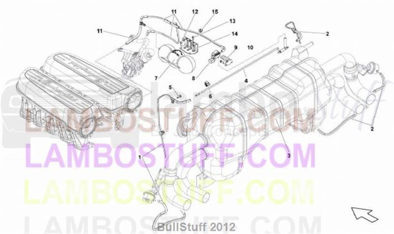 2012 Lamborghini GALLARDO LP 550-2 COUPE ARABIA EXHAUST SYSTEM (131.05.00)